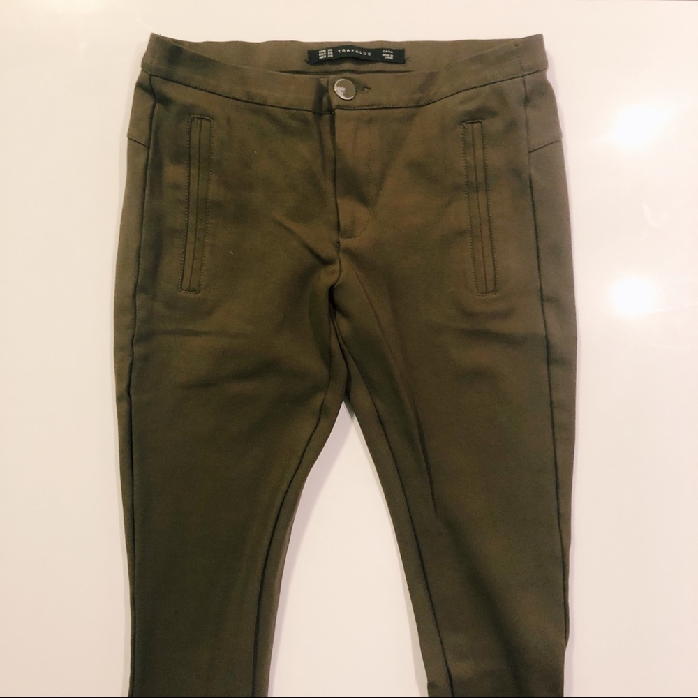 Zara olive leggings